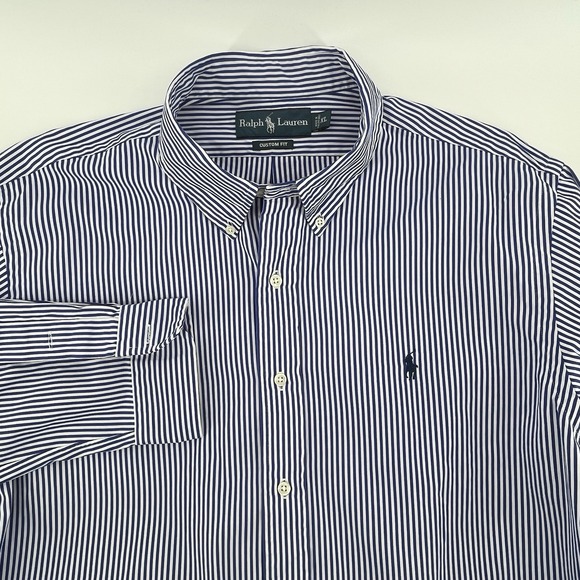 Polo Ralph Lauren Other - Ralph Lauren Men's Shirt Size XL Blue/White Striped Button Up Long Sleeve